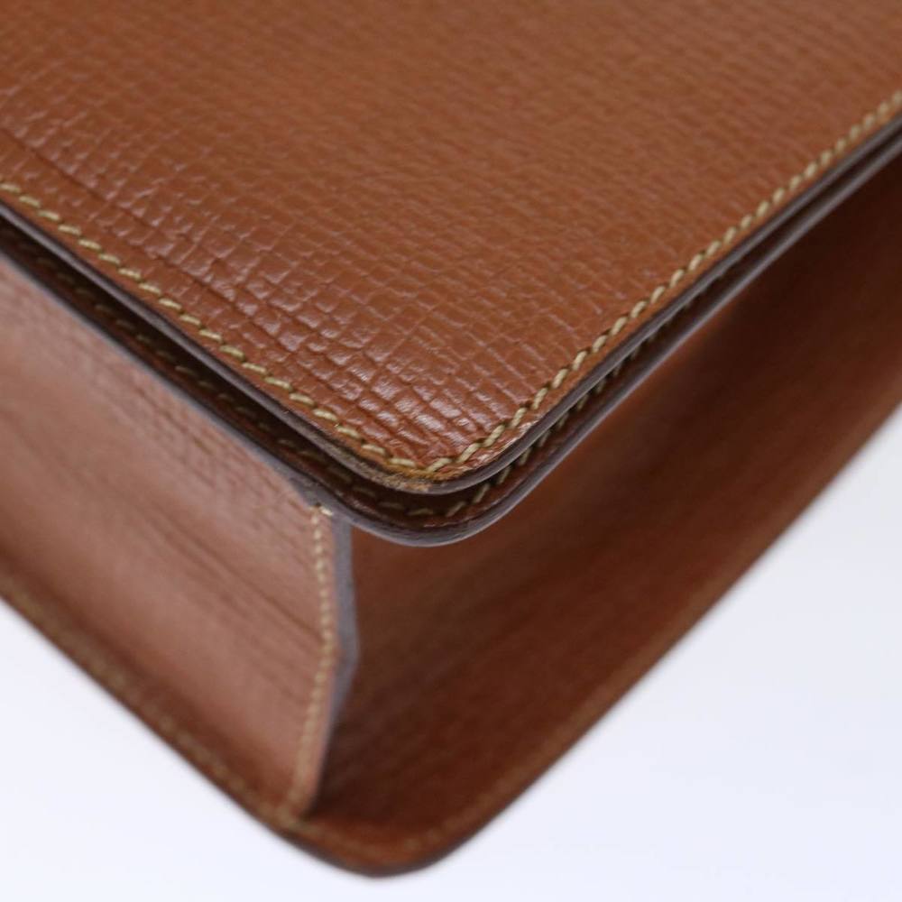 LOEWE Hand Bag Leather Brown Auth 71590 - Picture 14 of 16